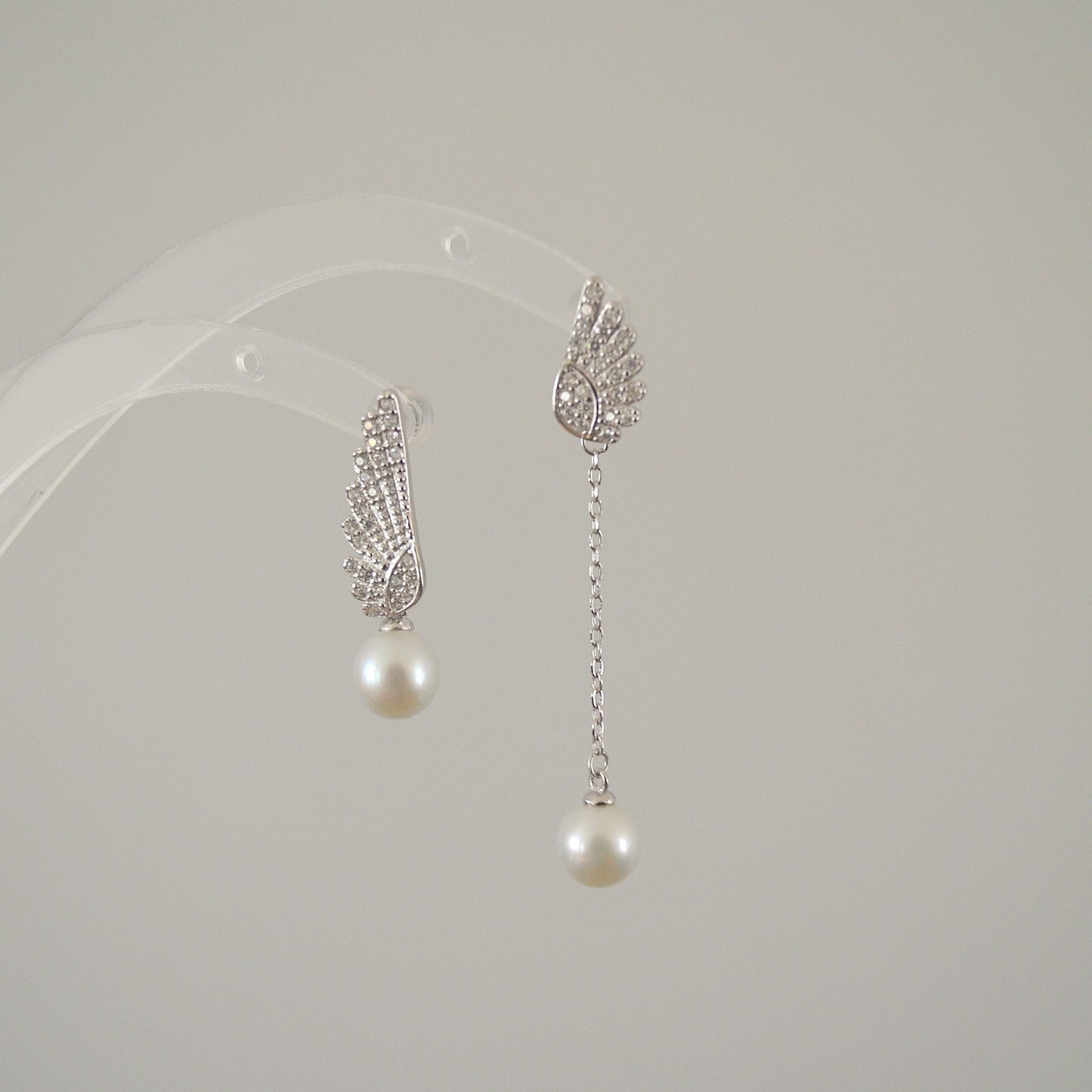 Angel's Wing Pearl Earrings