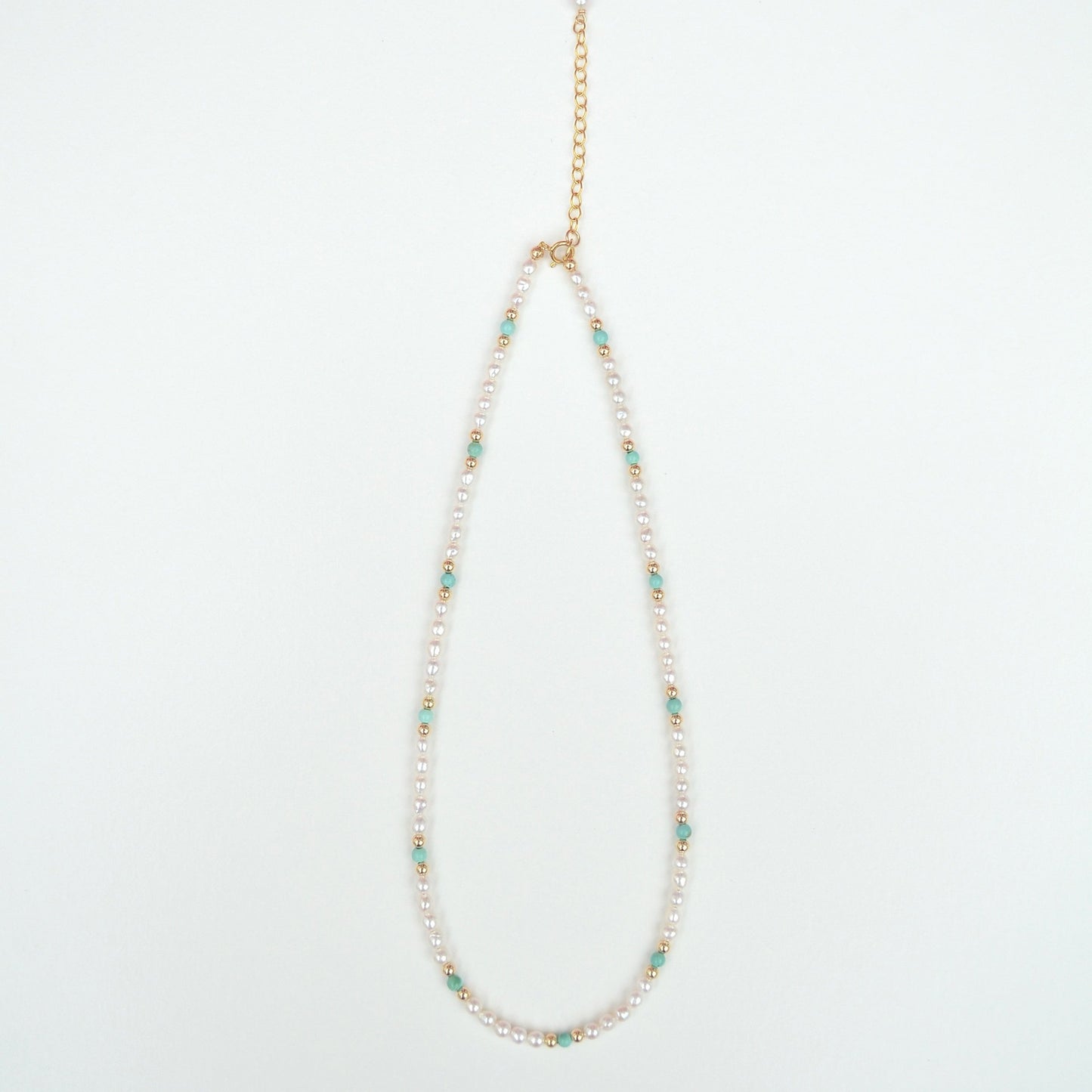 Natural Turquoise and Pearl Necklace