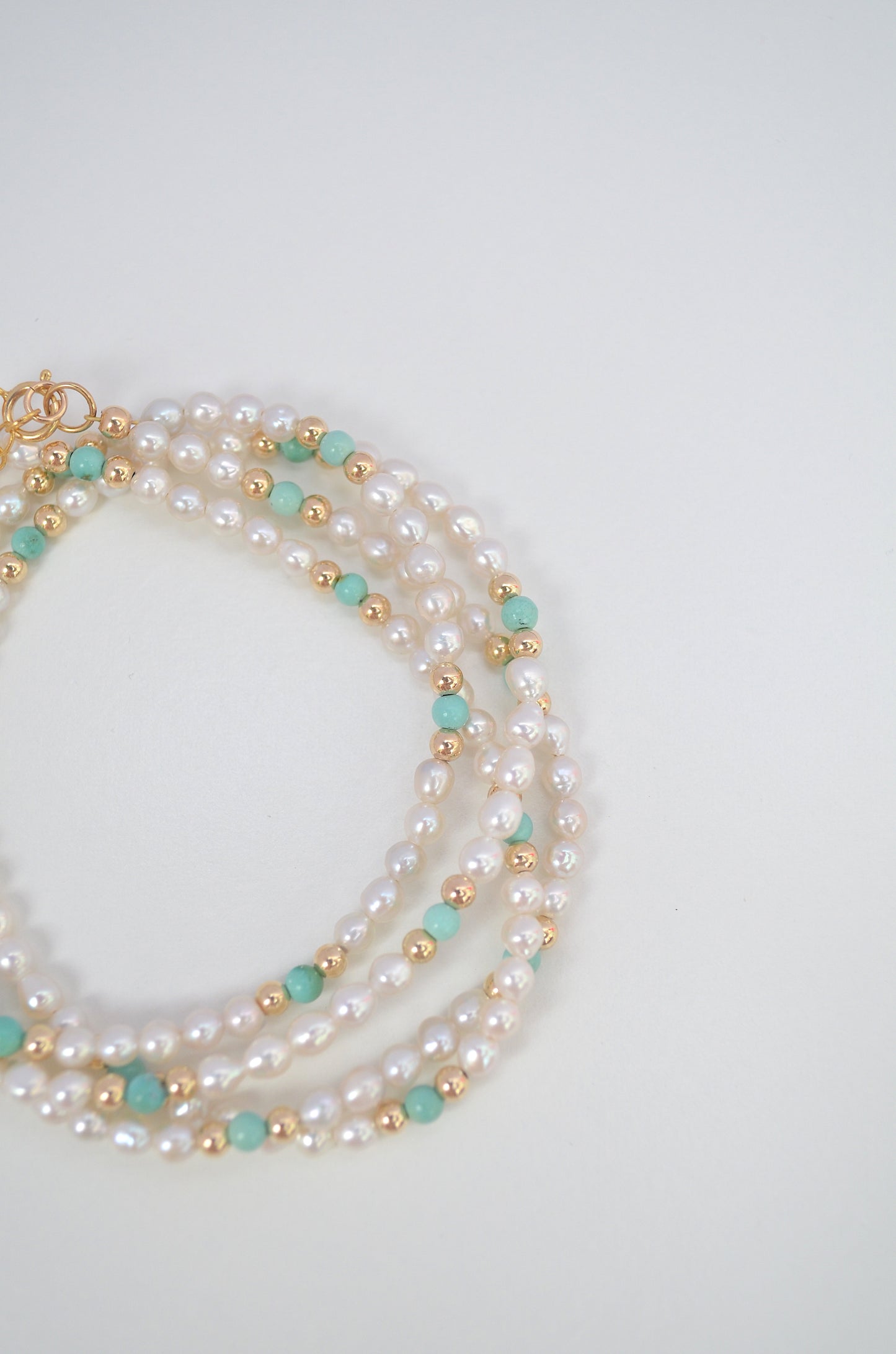 Natural Turquoise and Pearl Necklace