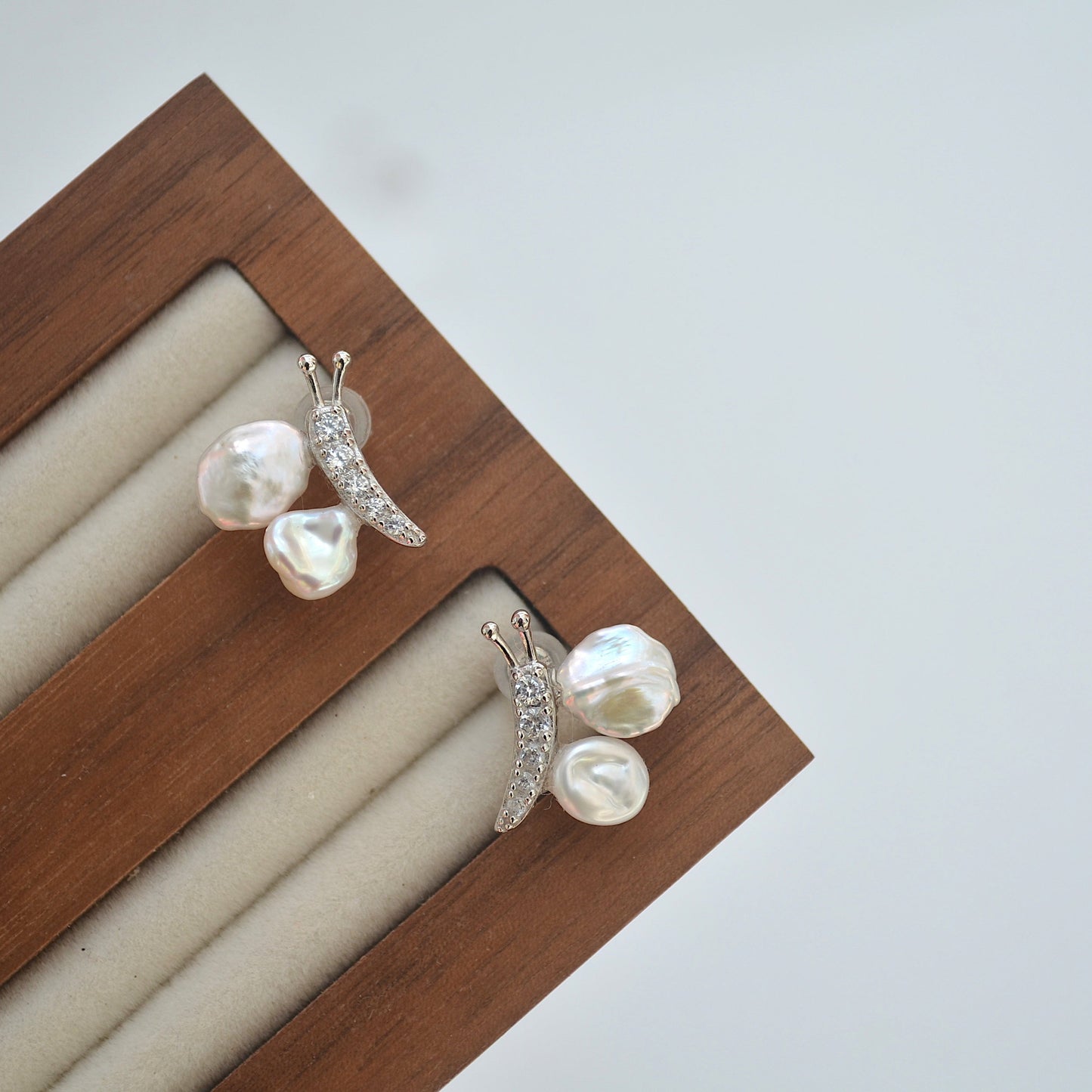 Butterfly Pearl Earrings