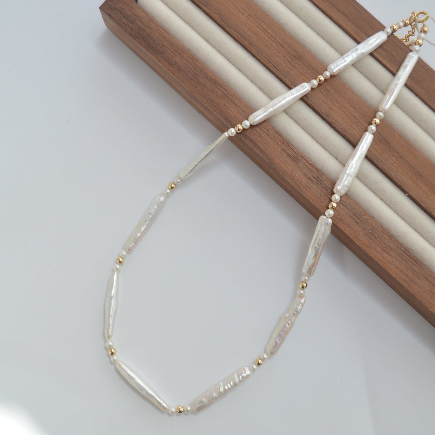 Margot- Biwa Pearl Necklace