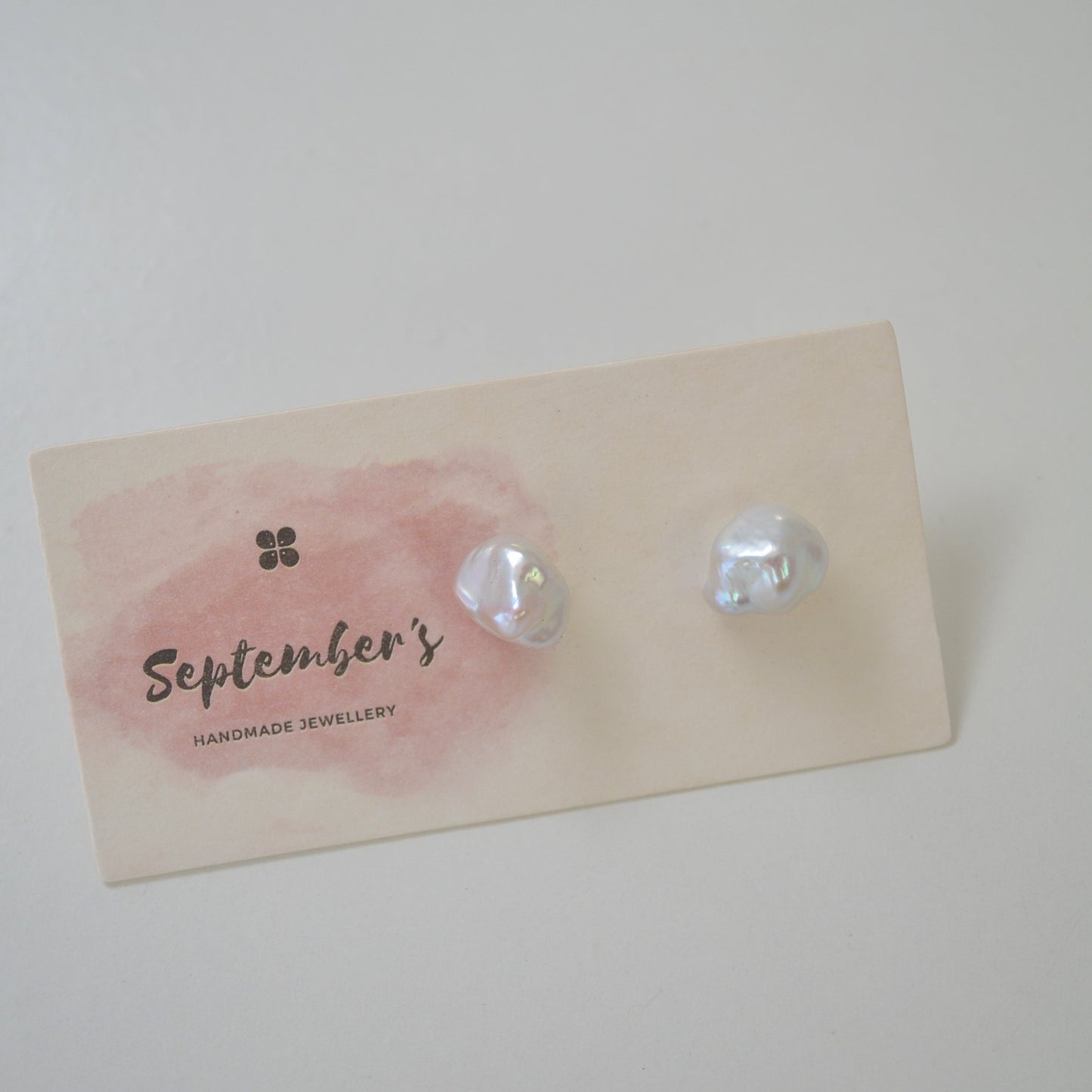 Freshwater Keshi Pearl Stud Earrings