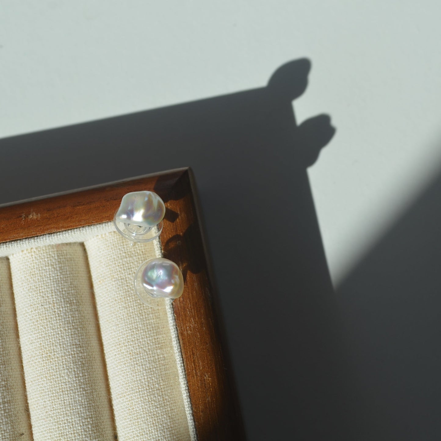 Freshwater Keshi Pearl Stud Earrings