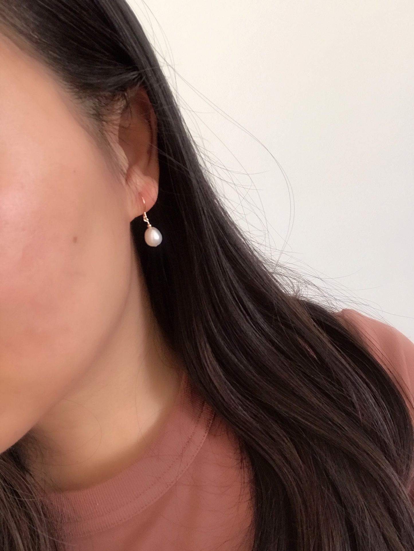 Classic Tiny Freshwater Pearl Earrings