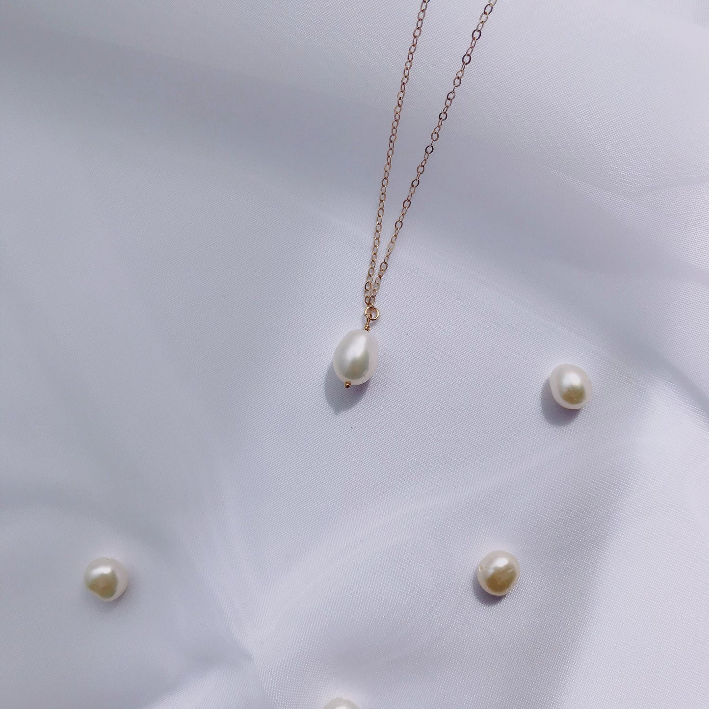 Classic Pearl Drop Necklace