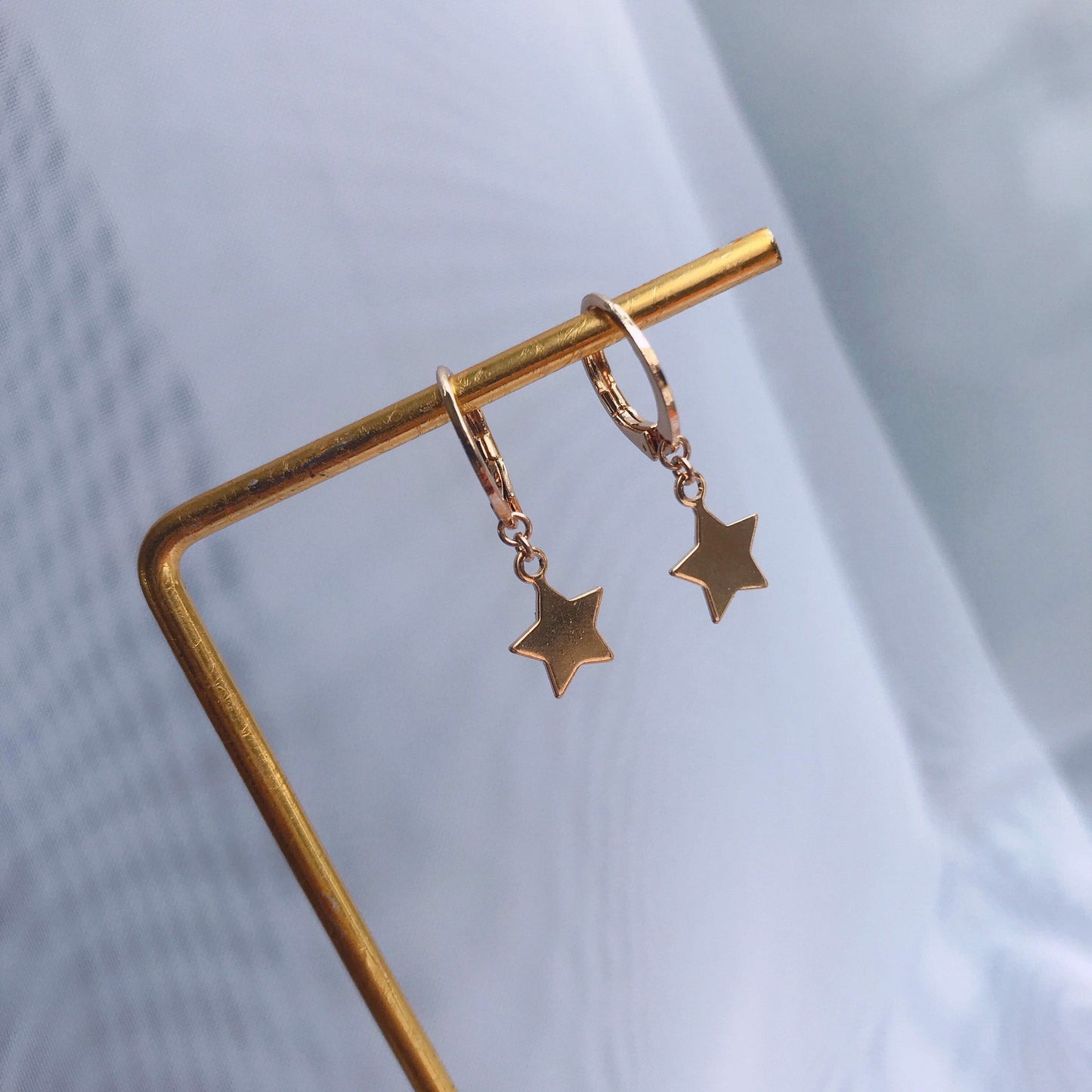 Star Huggies Earrings