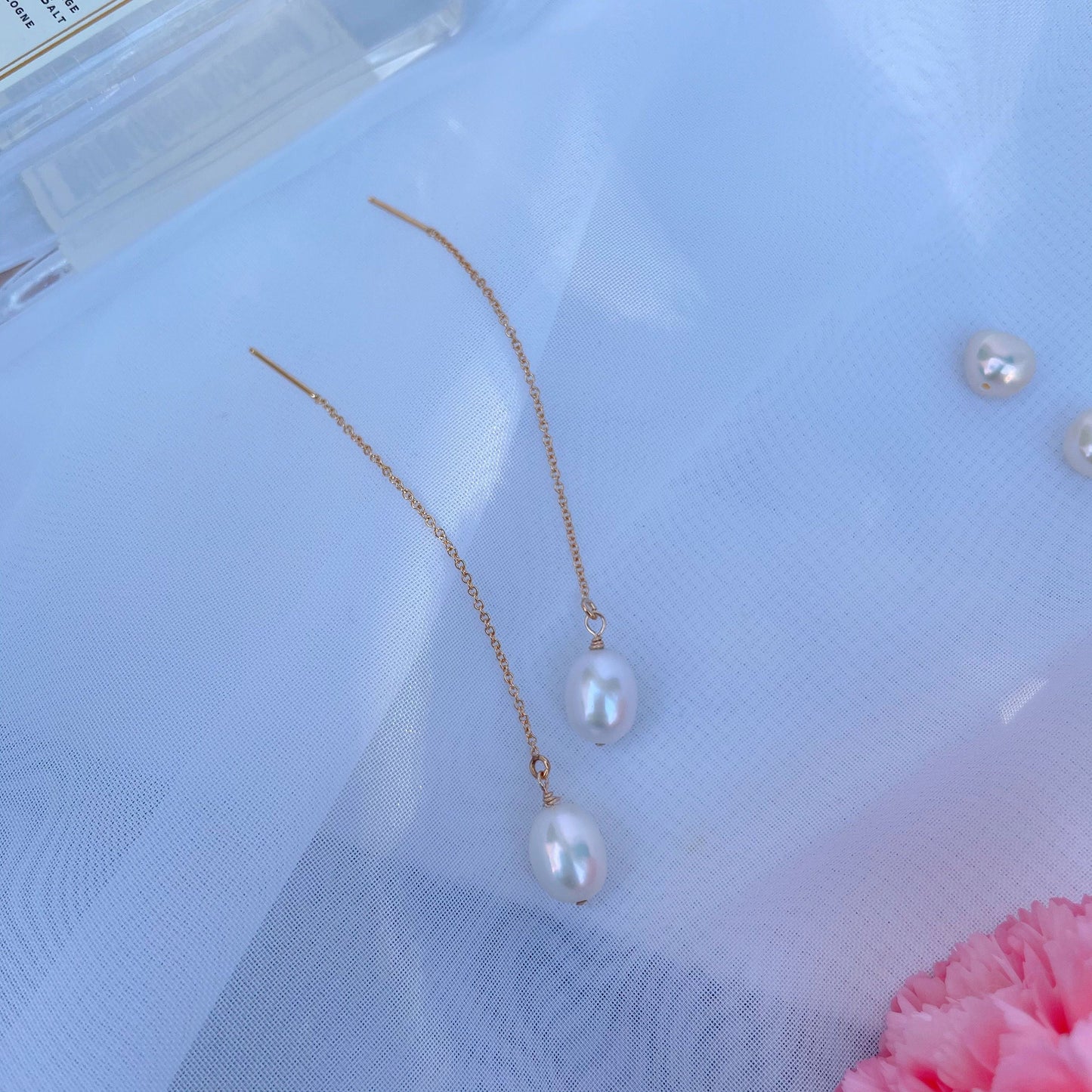 Pearl Threader Earrings