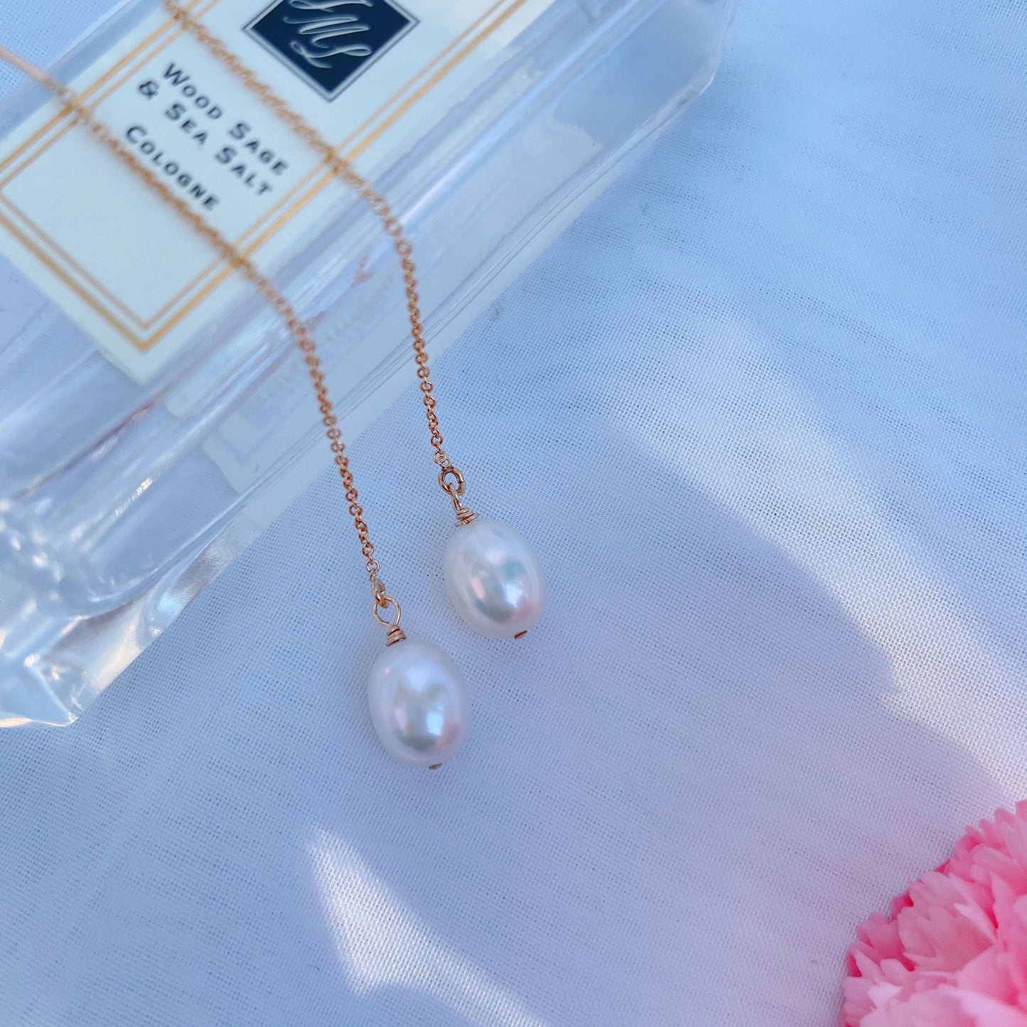 Pearl Threader Earrings