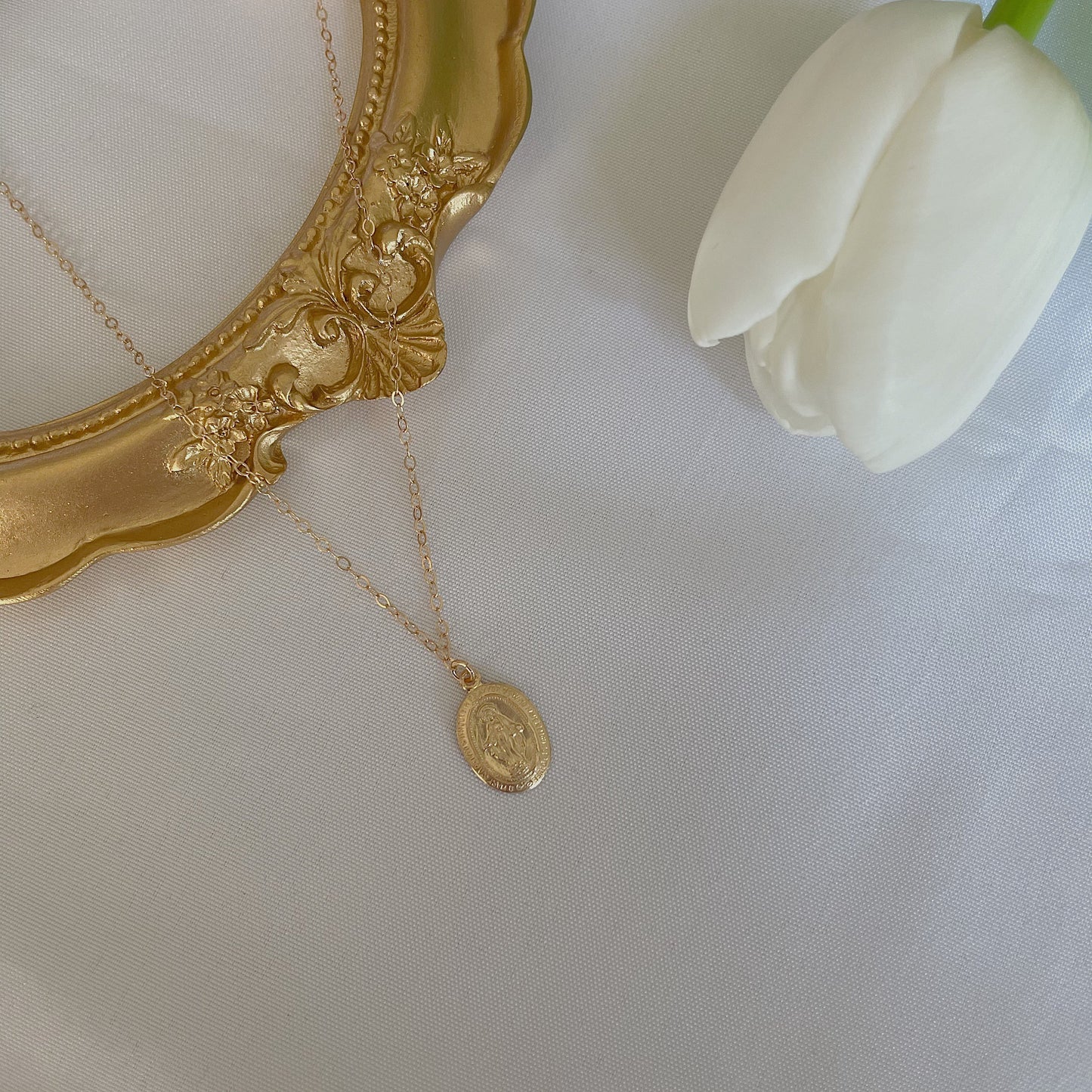 Virgin Mary Pendant Necklace