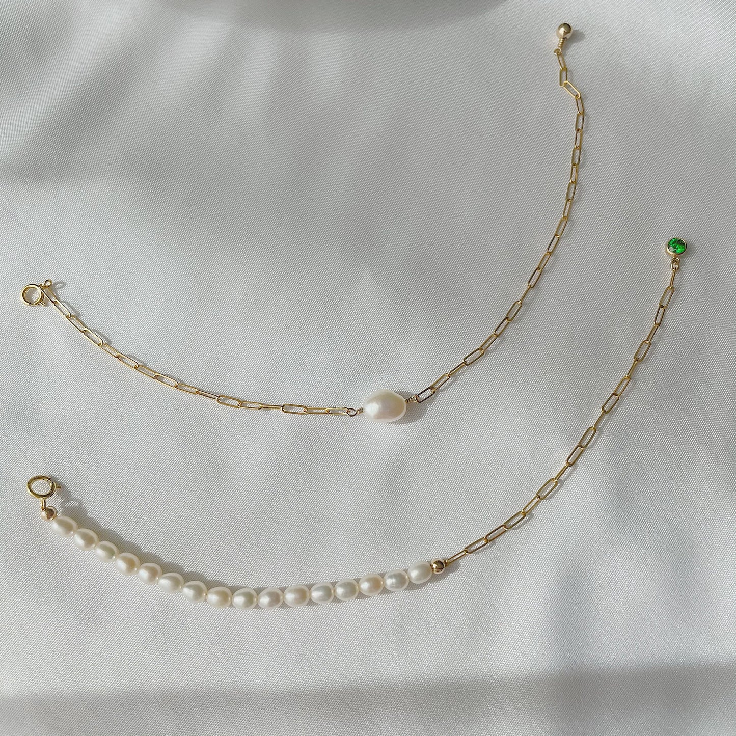 Cara Half Chain Half Pearl Bracelet