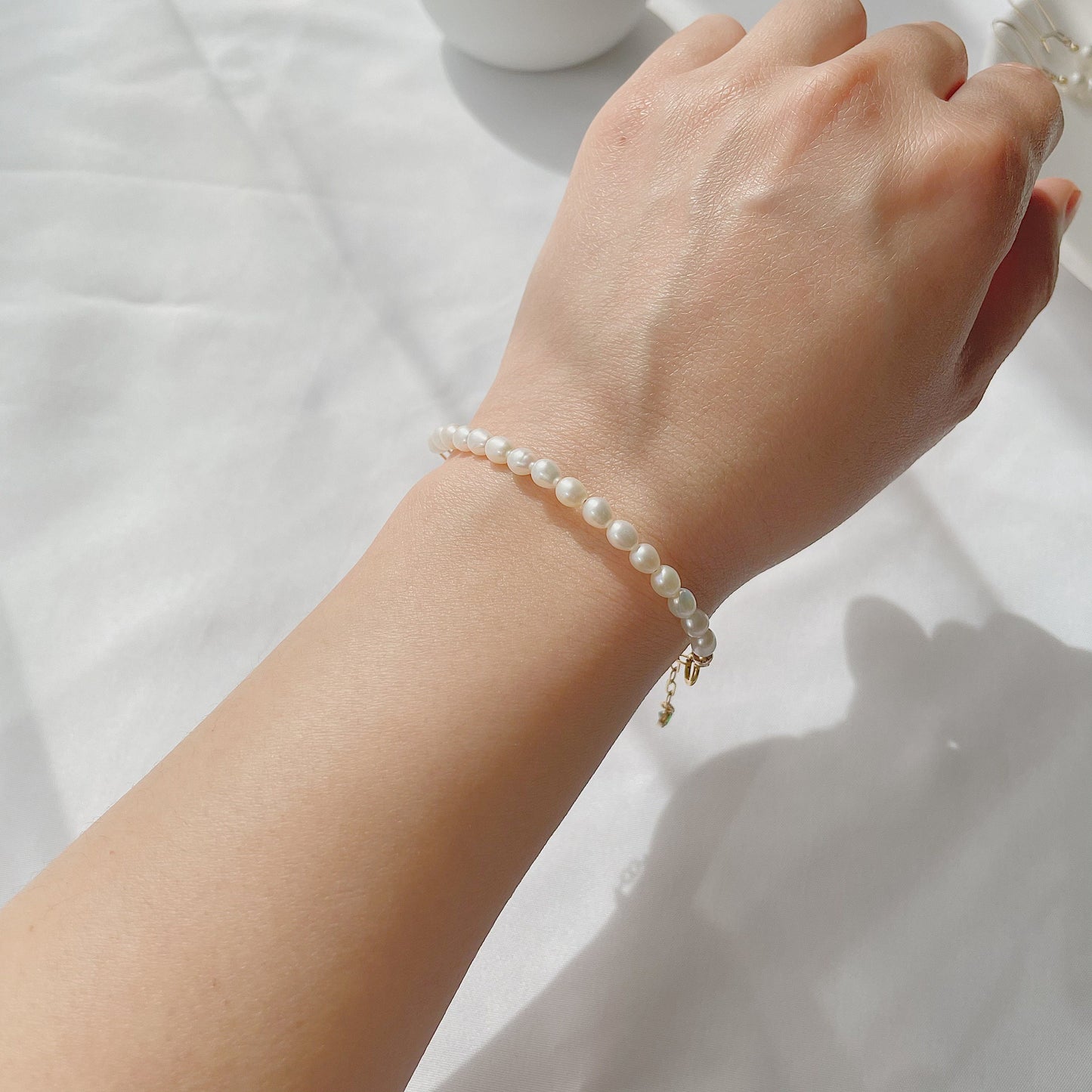 Cara Half Chain Half Pearl Bracelet