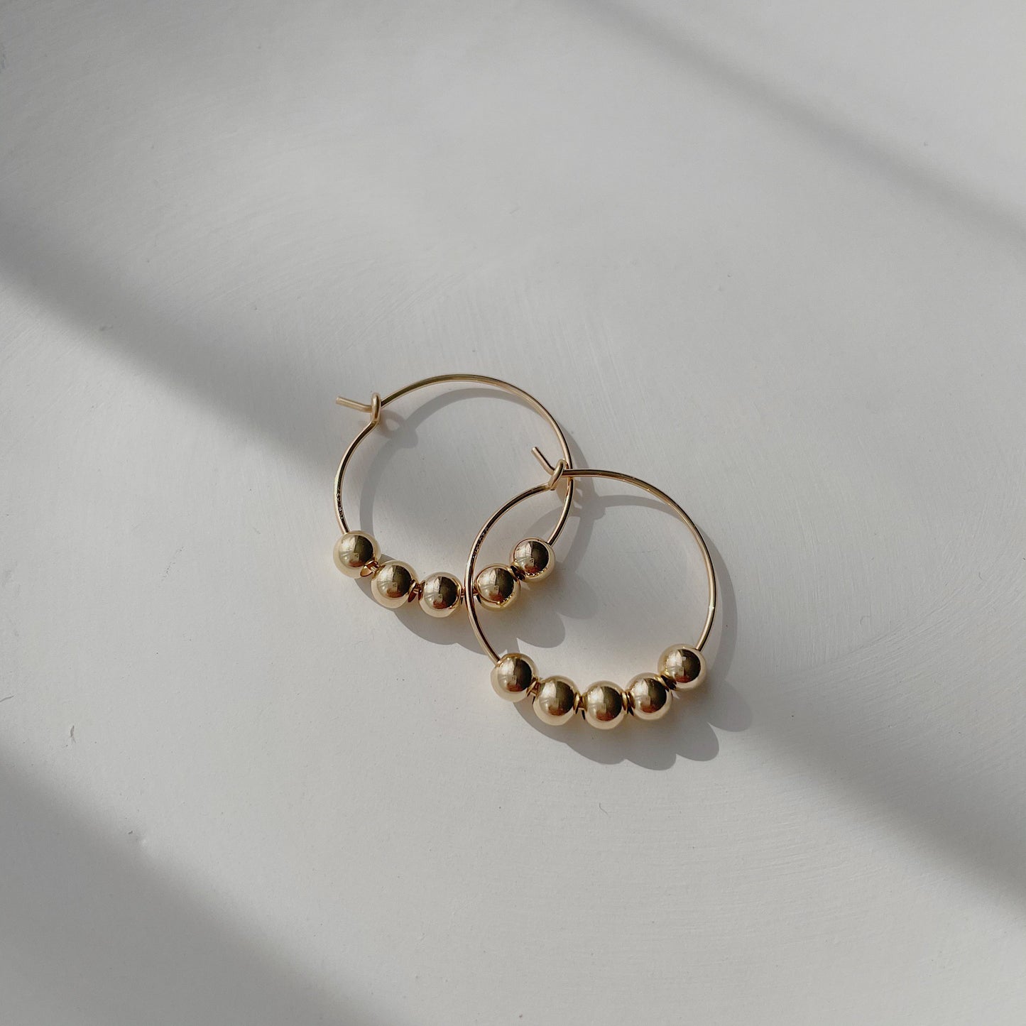 Beaded Hoop Earrings