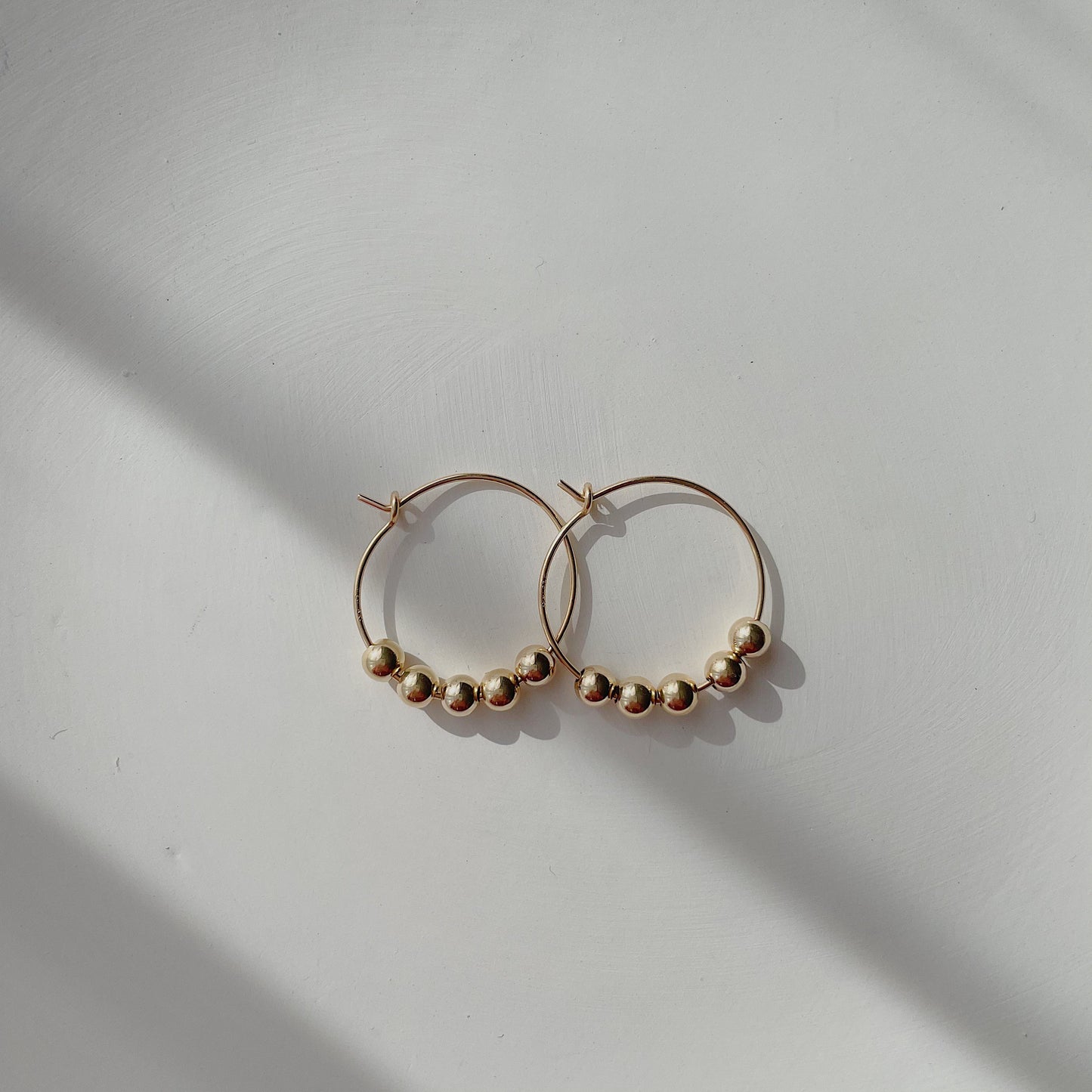 Beaded Hoop Earrings