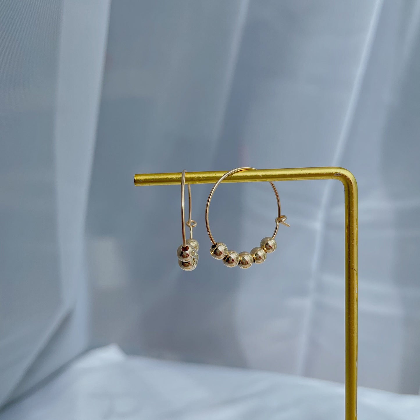 Beaded Hoop Earrings