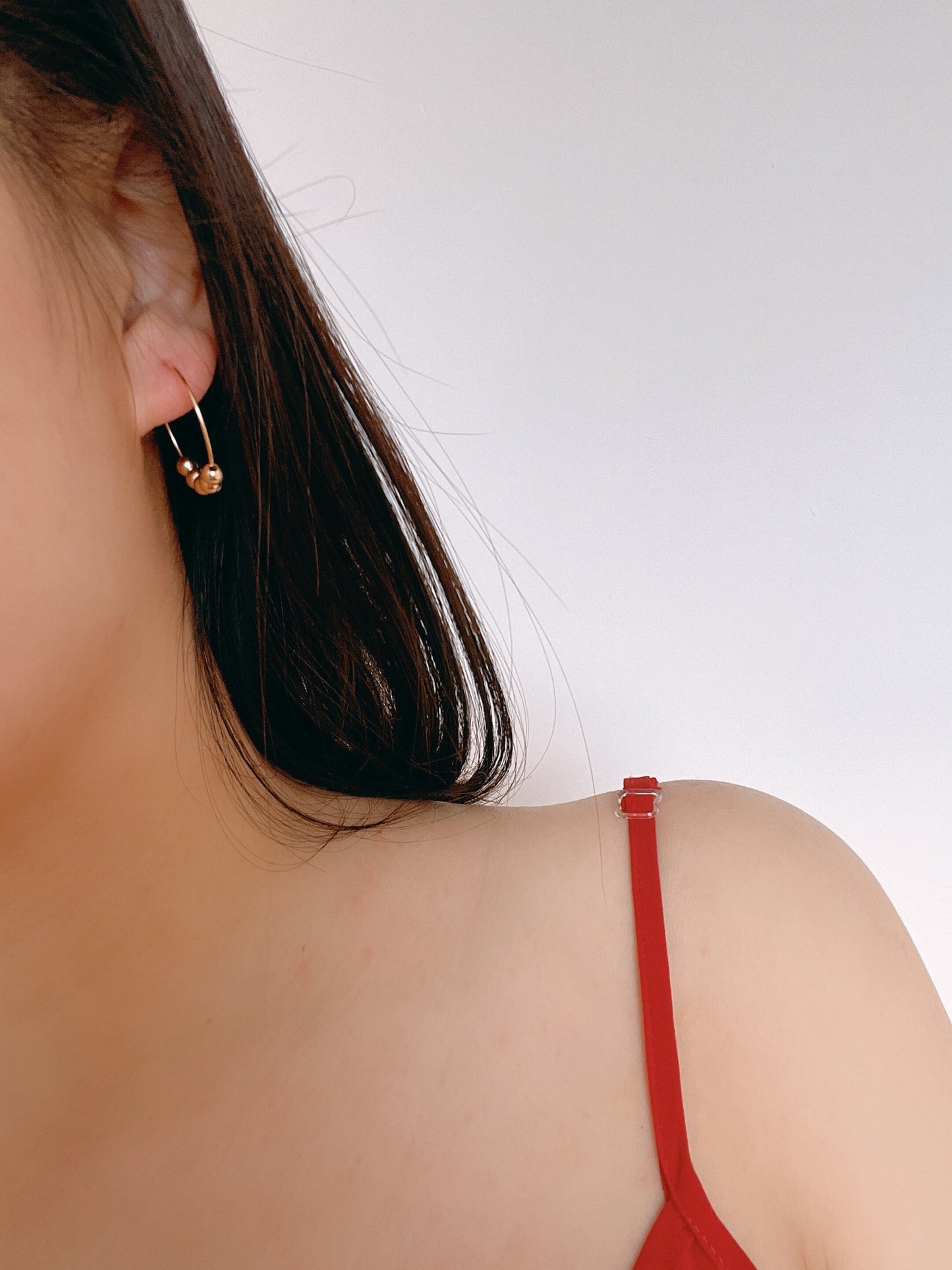 Beaded Hoop Earrings