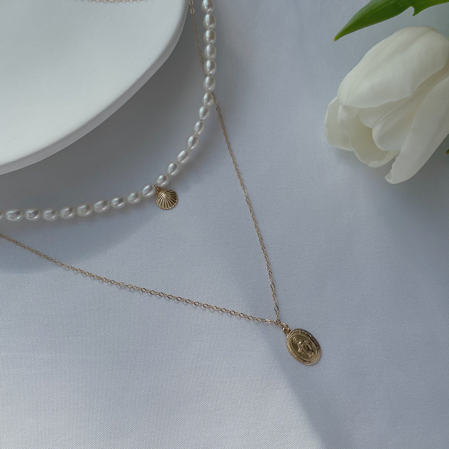 Virgin Mary Pendant Necklace