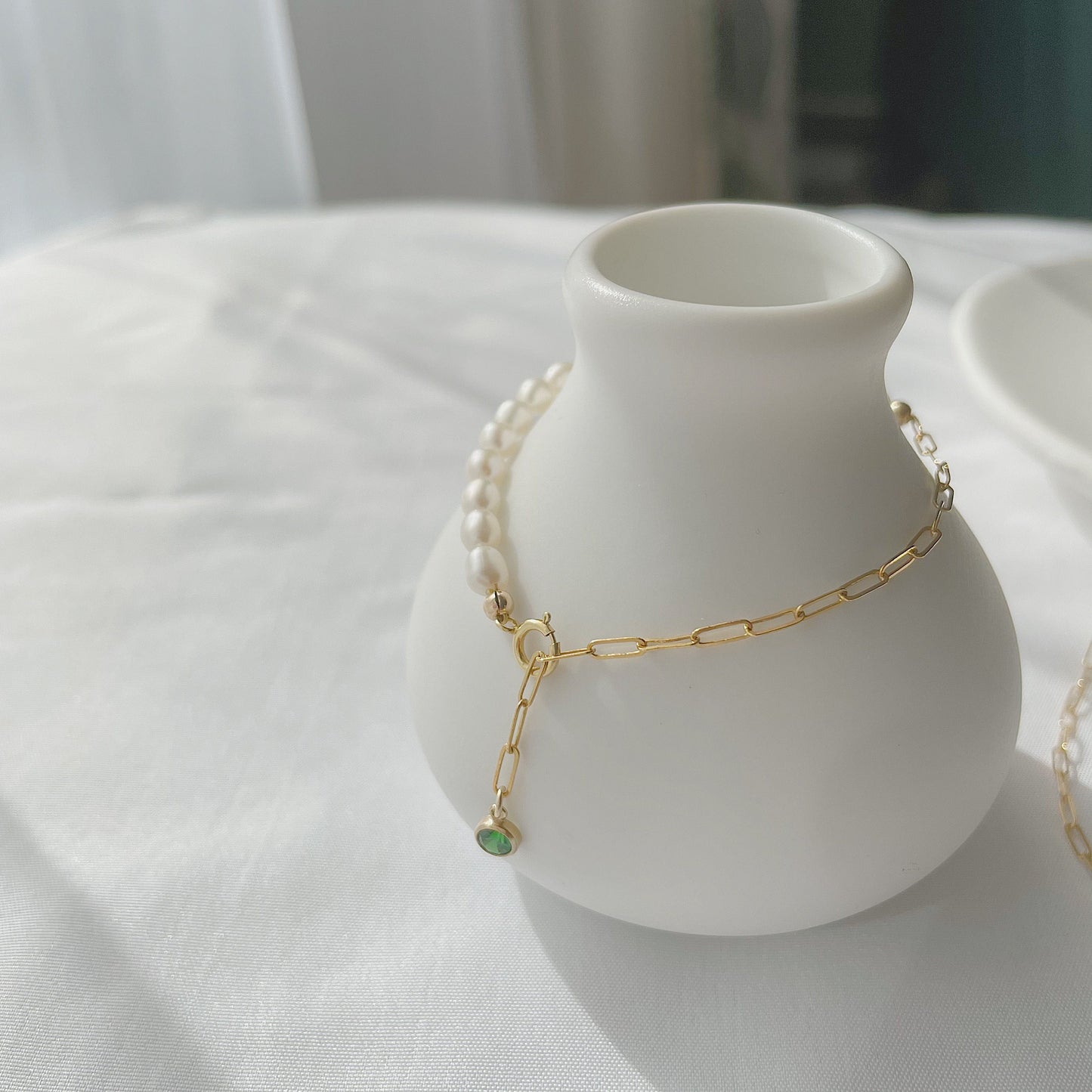 Cara Half Chain Half Pearl Bracelet