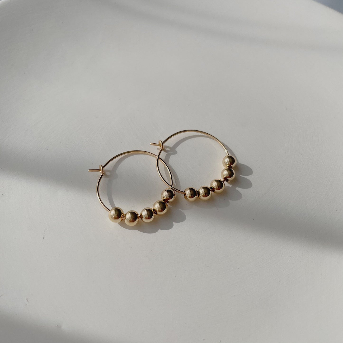 Beaded Hoop Earrings