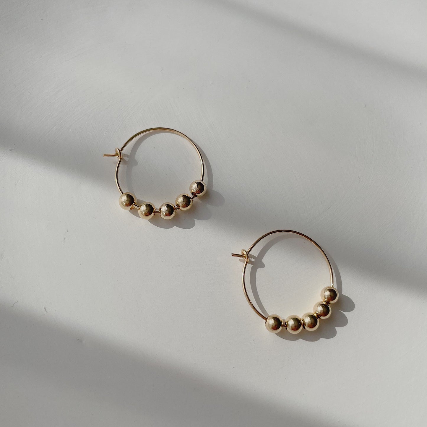 Beaded Hoop Earrings