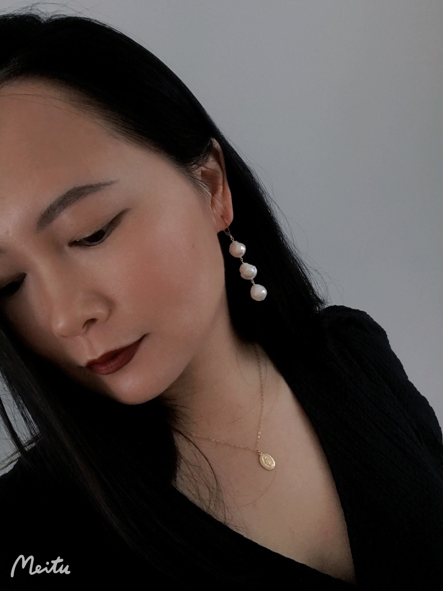 Candice Trio Kasumi Pearl Earrings