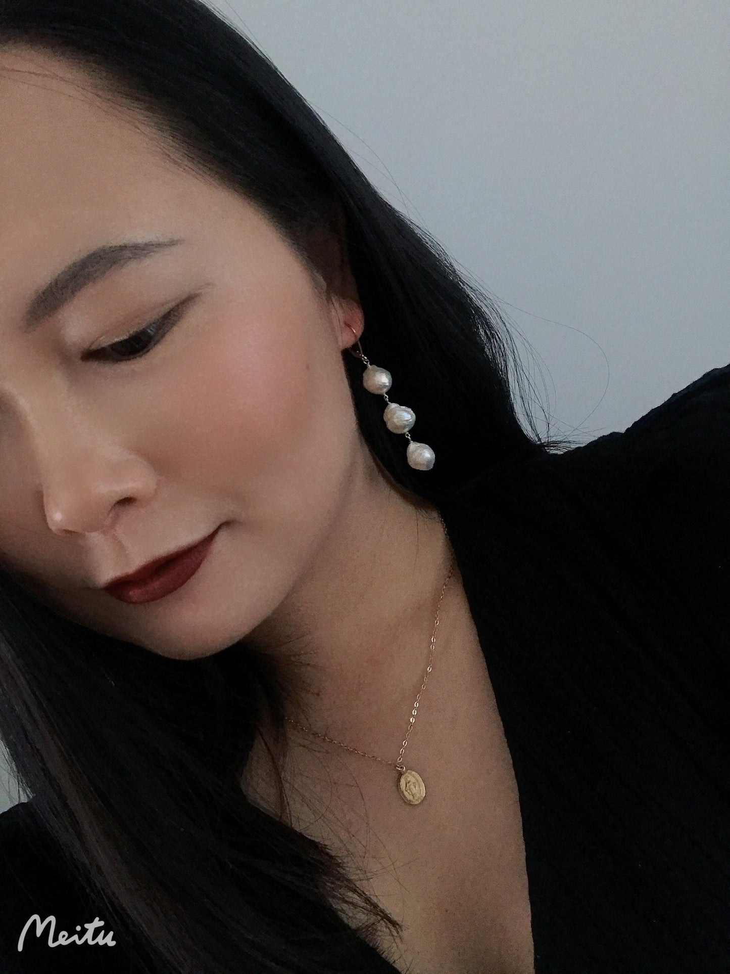 Candice Trio Kasumi Pearl Earrings