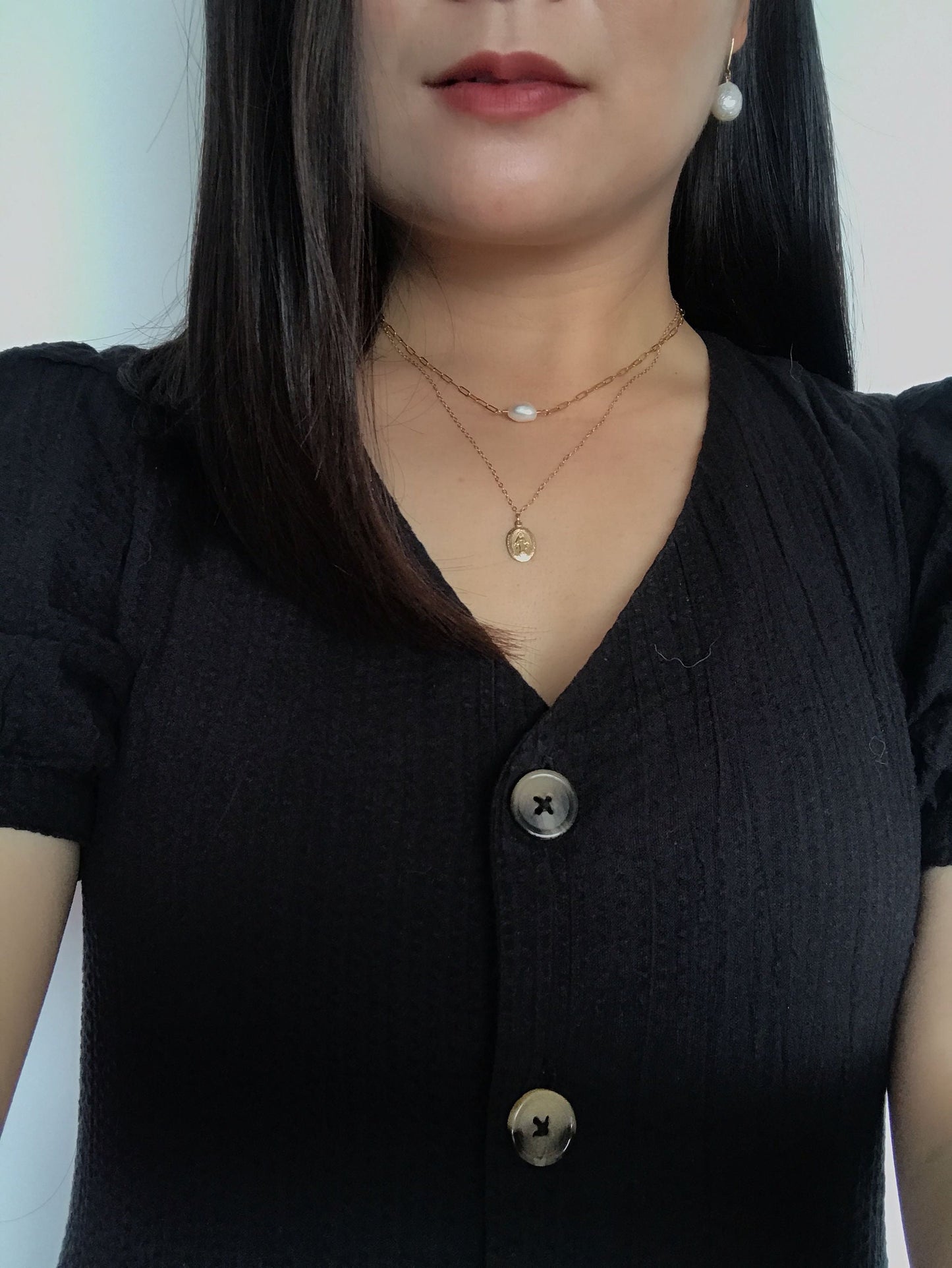 Virgin Mary Pendant Necklace