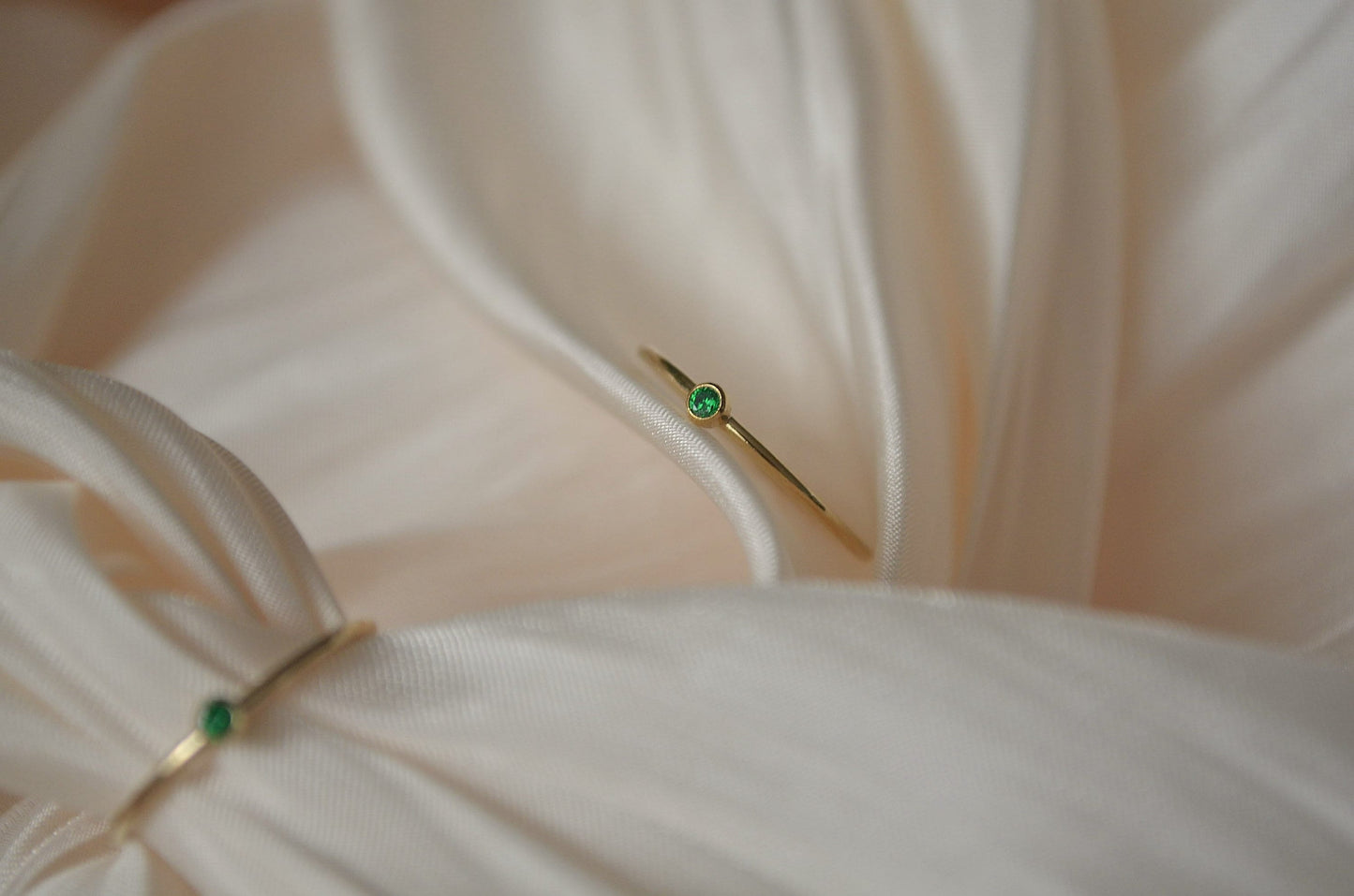 Emerald Green Zircon Ring