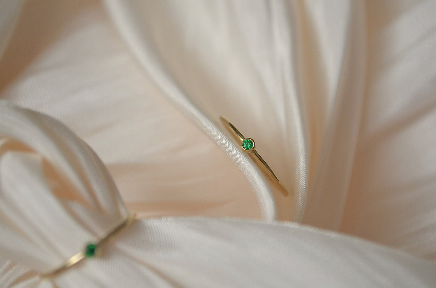 Emerald Green Zircon Ring