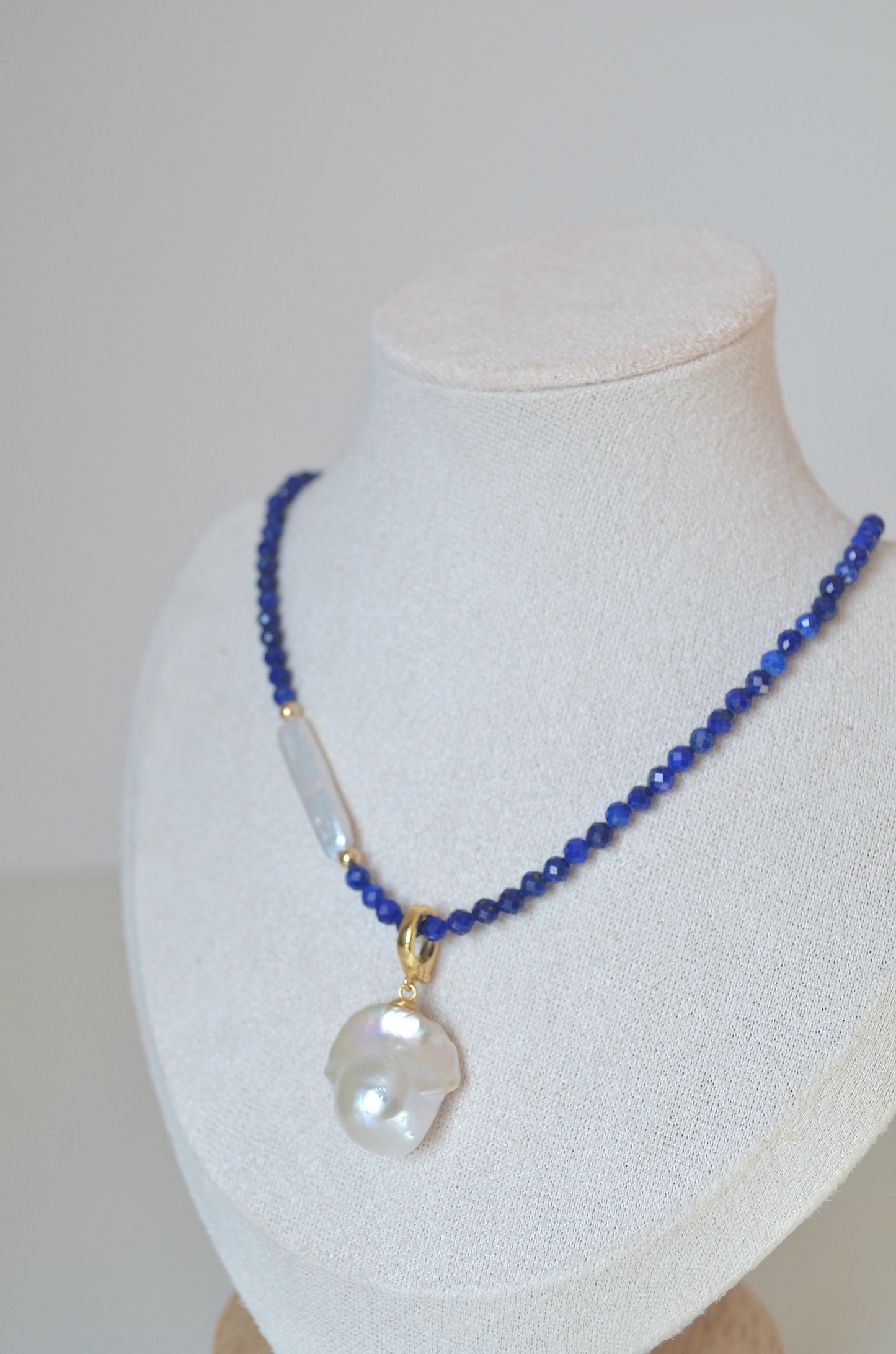 Lapis Lazuli and Pearl Chocker