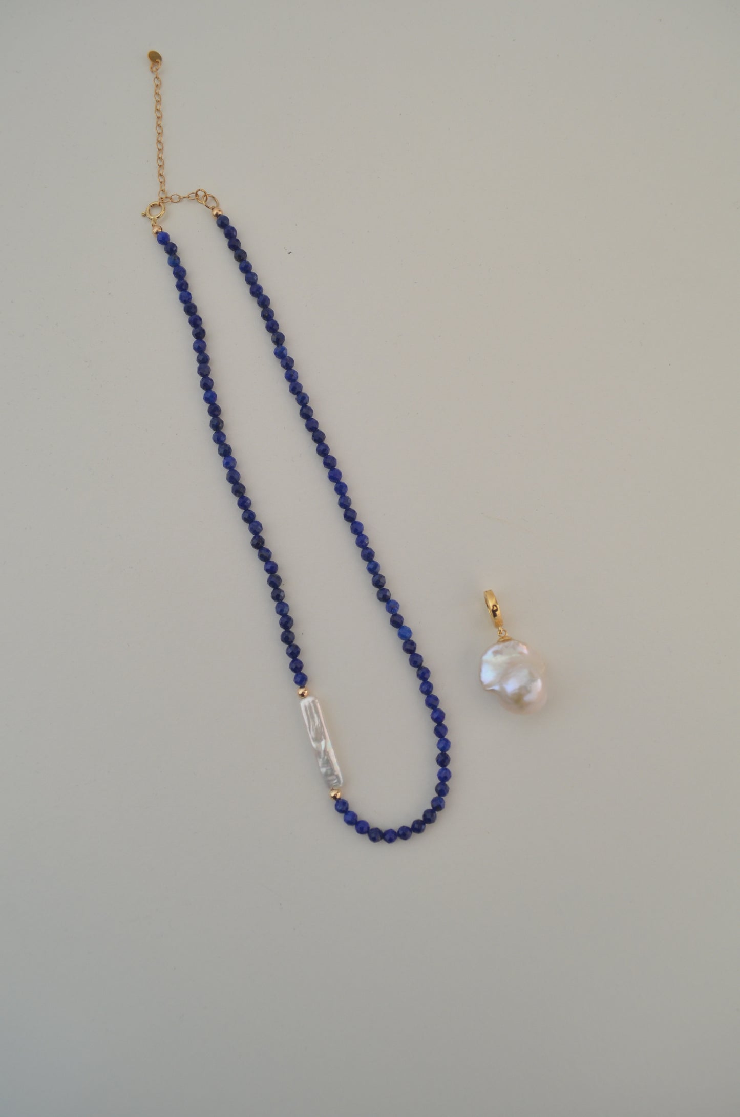 Lapis Lazuli and Pearl Chocker