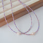 Beaded pearl necklace