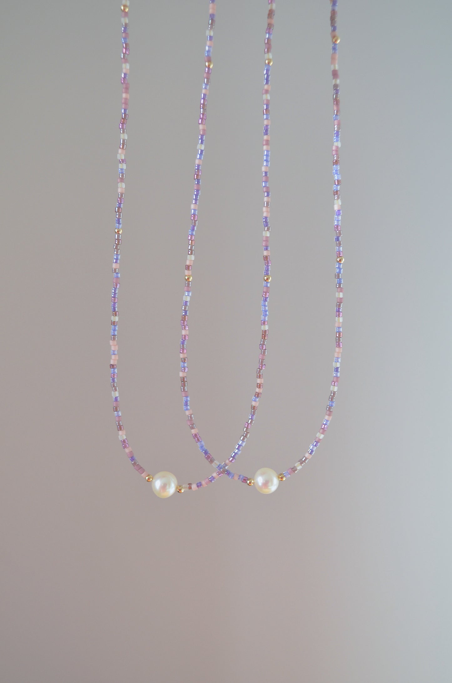 Beaded pearl necklace