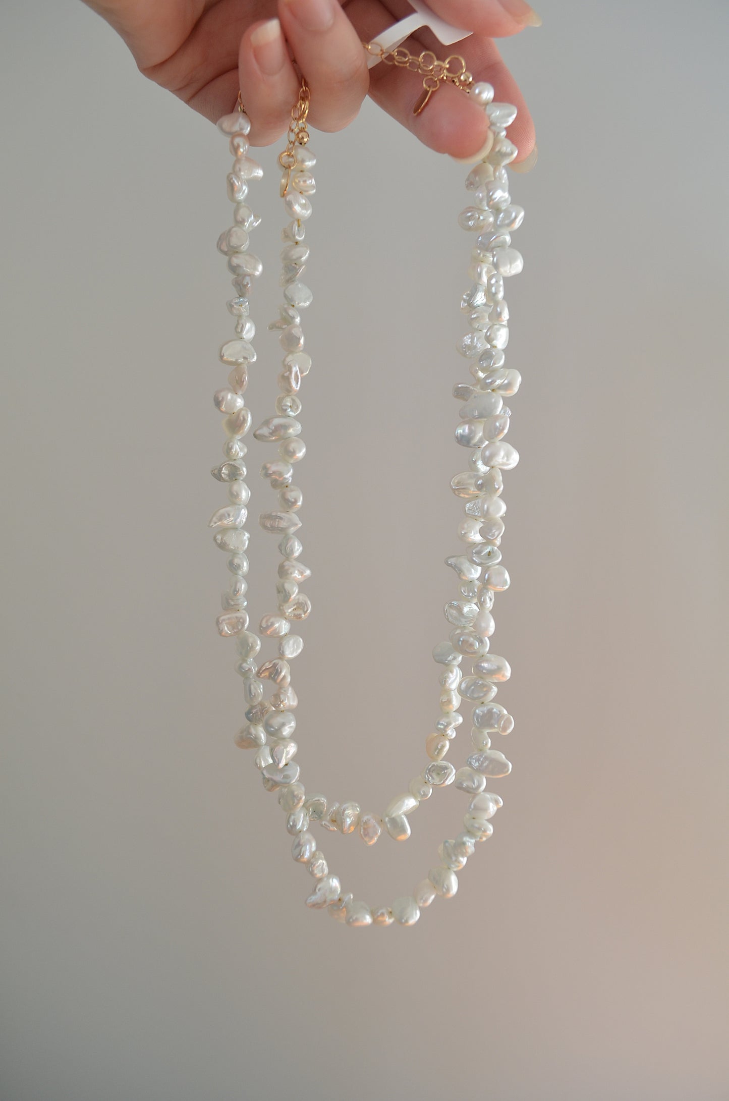 Flora-Keshi Pearl Necklace