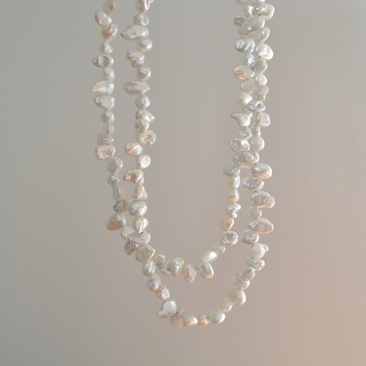 Flora-Keshi Pearl Necklace