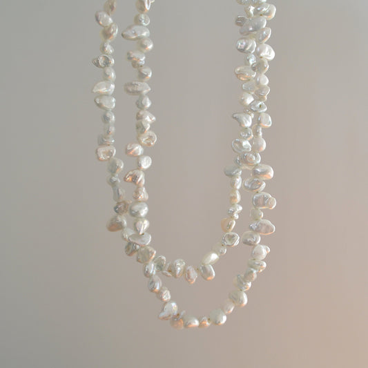 Flora-Keshi Pearl Necklace