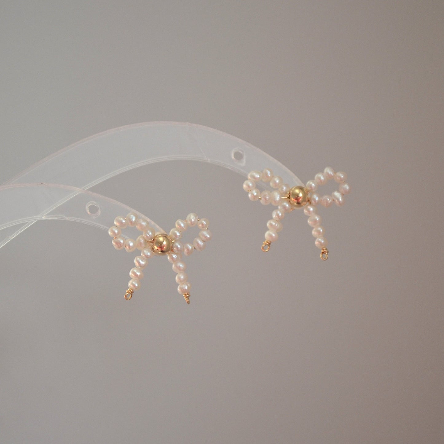 Pearl Bow Earrings