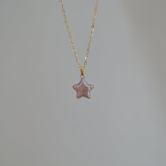 Purple Star Pearl Pendant