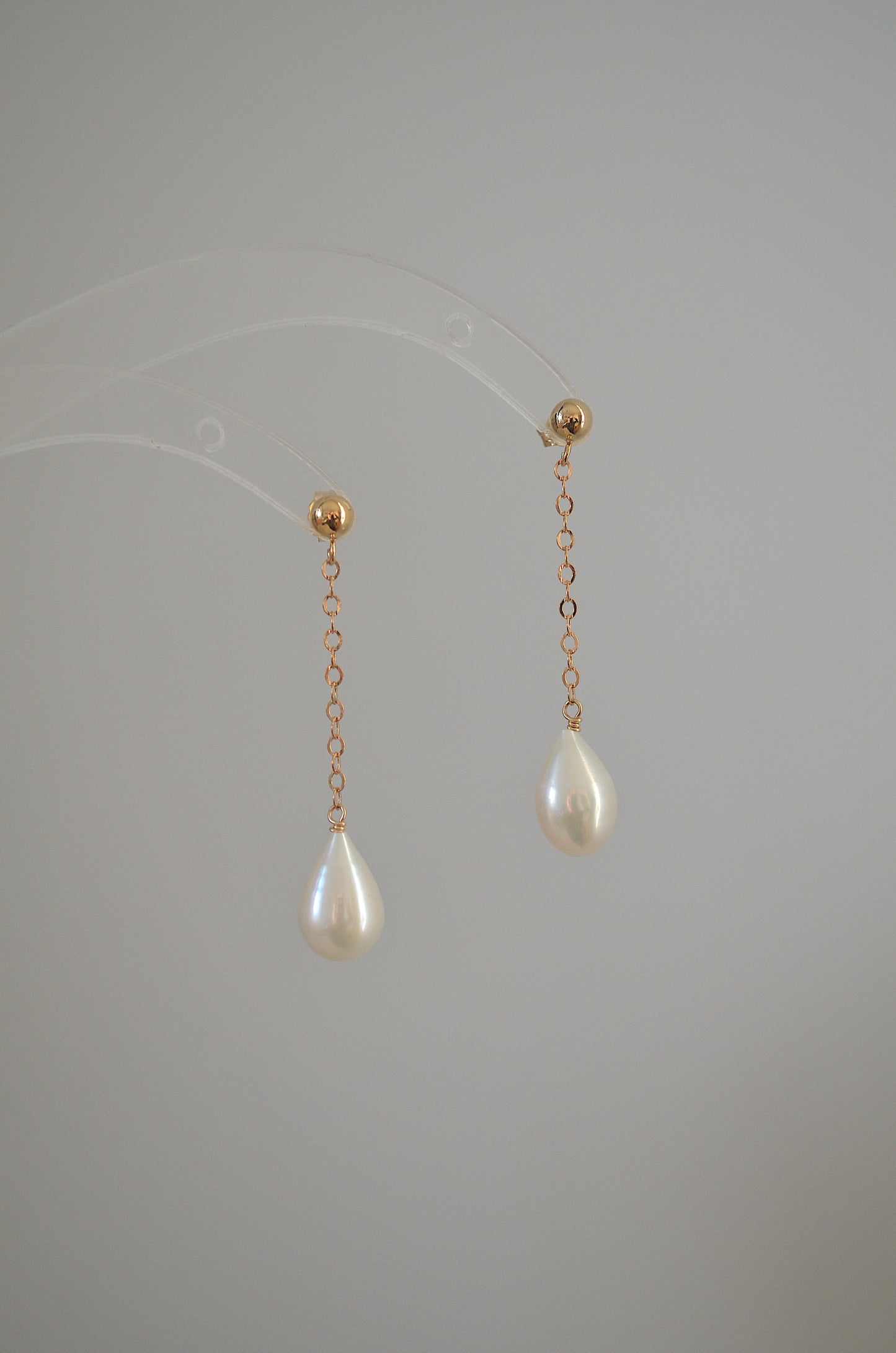 Teardrop Pearl Earrings