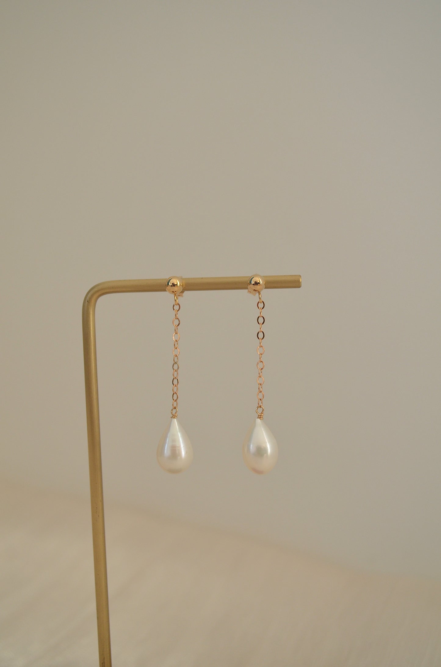 Teardrop Pearl Earrings