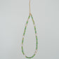 Delicate Green Beads and Pearl Necklace