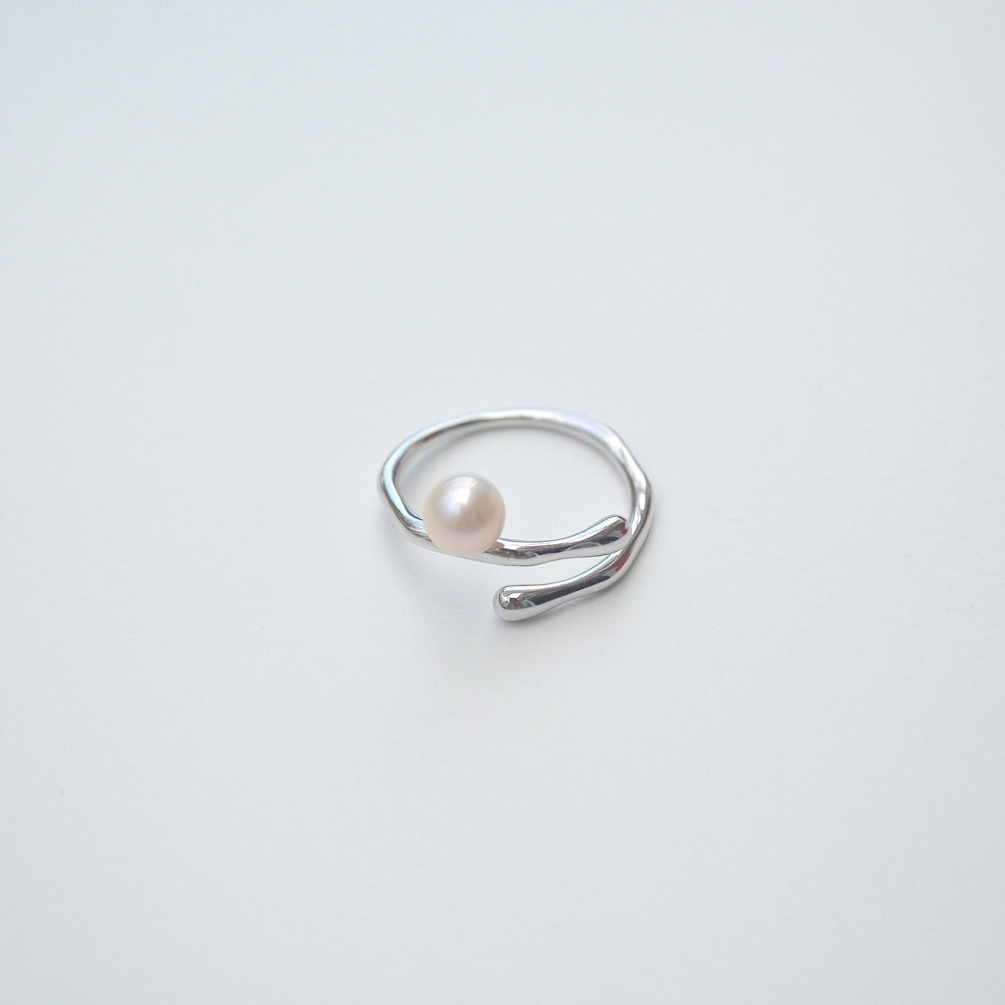 Aiden-Silver Pearl Ring