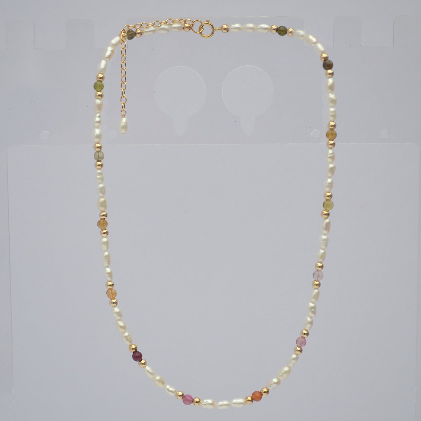 Tourmaline and Pearl Necklace