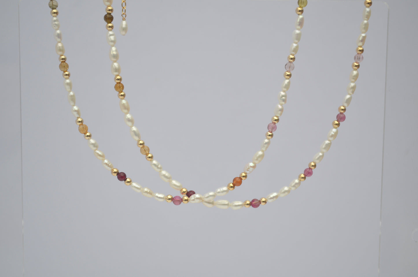 Tourmaline and Pearl Necklace