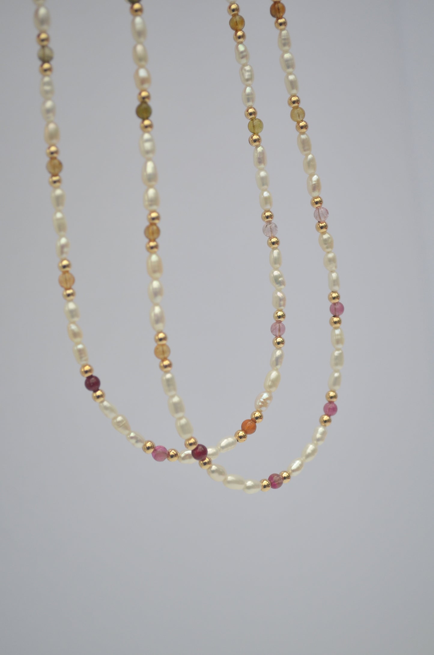 Tourmaline and Pearl Necklace