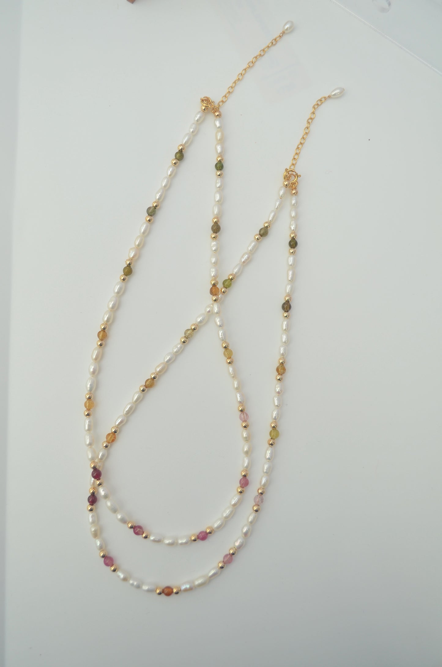 Tourmaline and Pearl Necklace