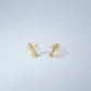 Pearl and Bar Earrings