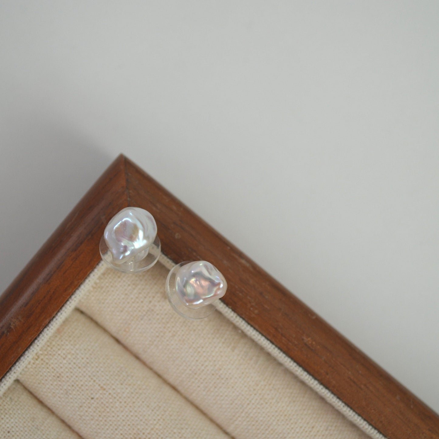 Freshwater Keshi Pearl Stud Earrings