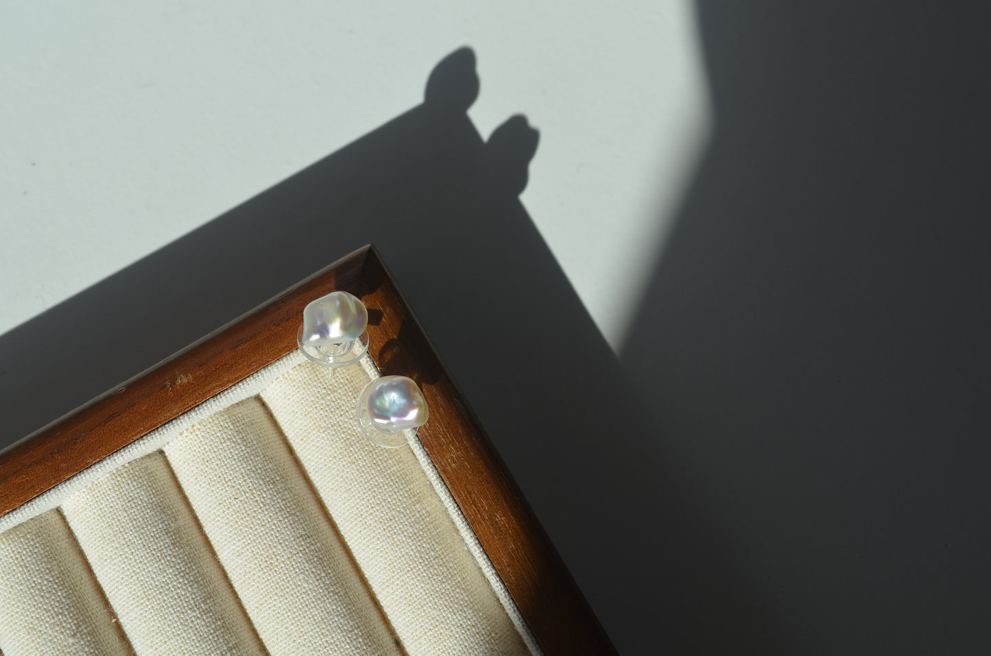 Freshwater Keshi Pearl Stud Earrings