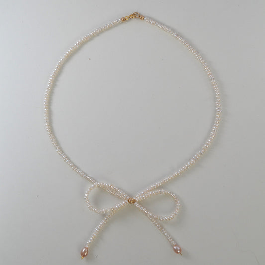 Pearl Bow Chocker