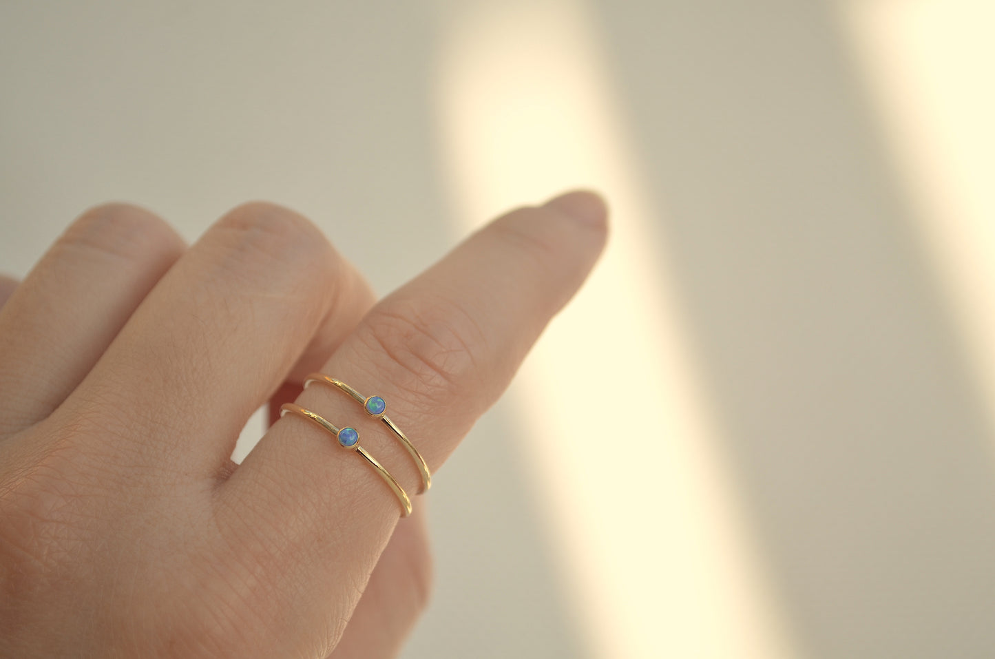 Blue Opal Stacking Ring